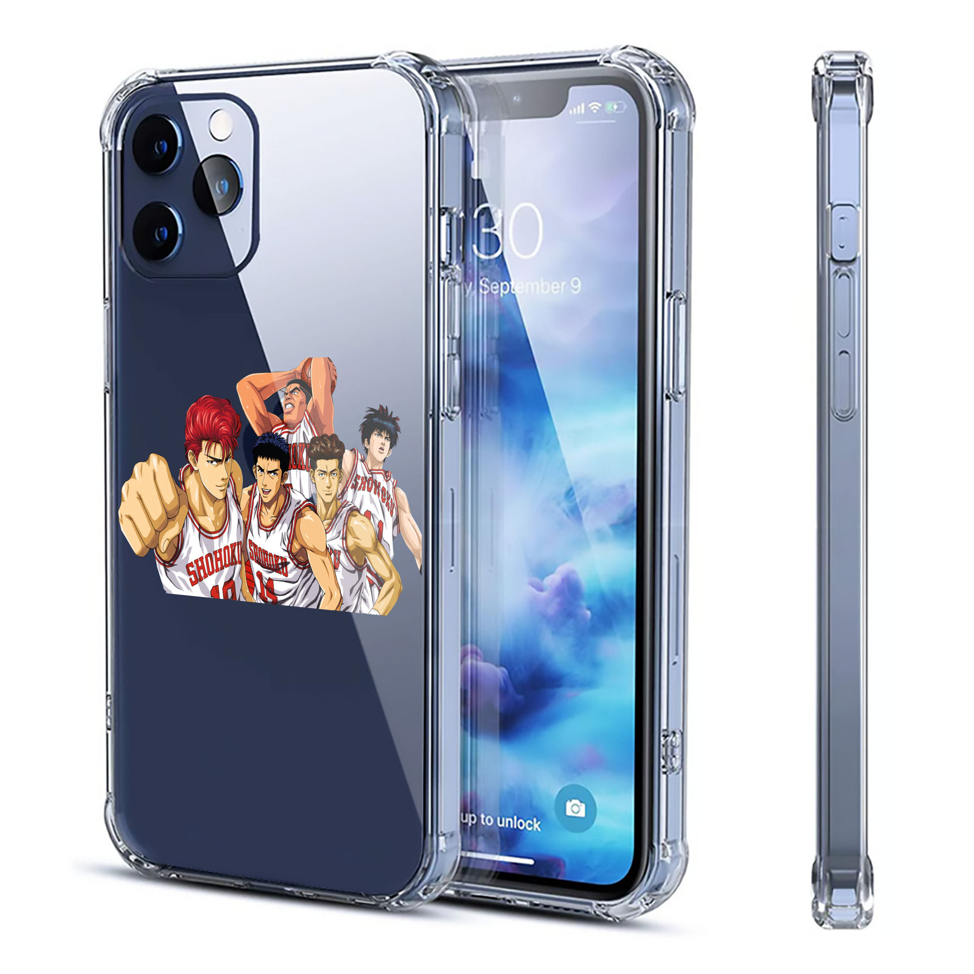 （画像用） SLAM DUNK／スラムダンク 【iPhone 12シリーズ対応】透明スマホケース（クリアソフトケース）